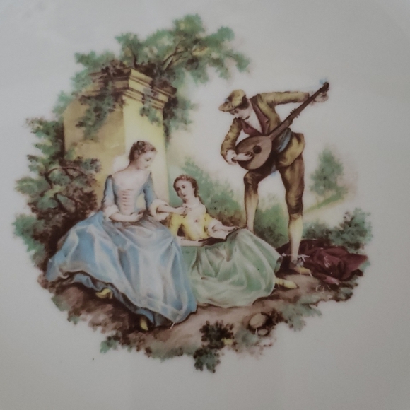 Vintage Serving Dish "Serenade" Scene - Picture 2 of 5